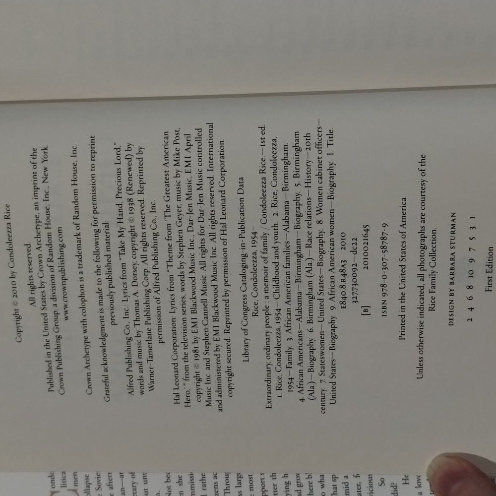 Extraordinary, Ordinary People: A Memoir of Family - Condoleezza Rice - Picture 3 of 5